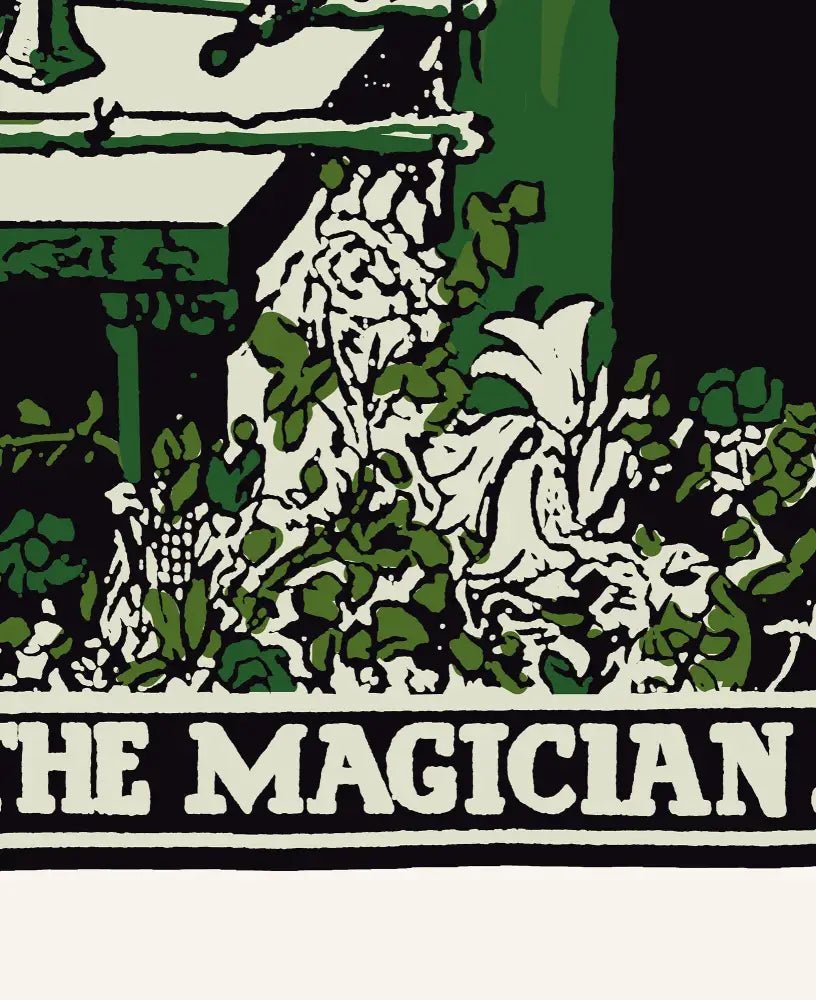 The Magician Tarot Card Print Emerald Green And Black Poster by My Store