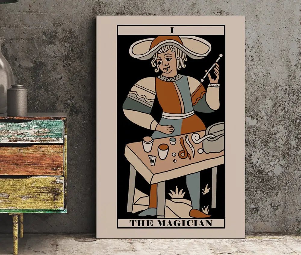 The Magician Tarot Card Print Neutral Vibe Poster No Frame For Elegant Home Decor by My Store