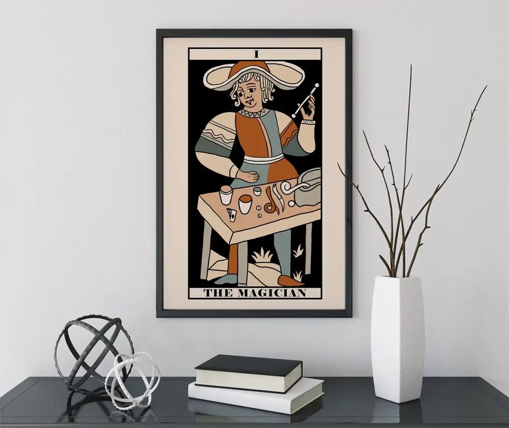The Magician Tarot Card Print Neutral Vibe Poster No Frame For Elegant Home Decor by My Store