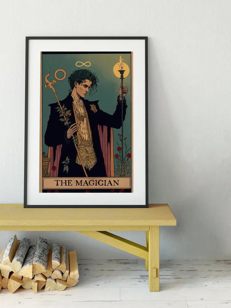 The Magician Tarot Card Print No Frame Art Poster For Elegant Wall Decor And Collectors Edition by My Store