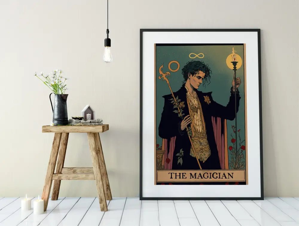 The Magician Tarot Card Print No Frame Art Poster For Elegant Wall Decor And Collectors Edition by My Store