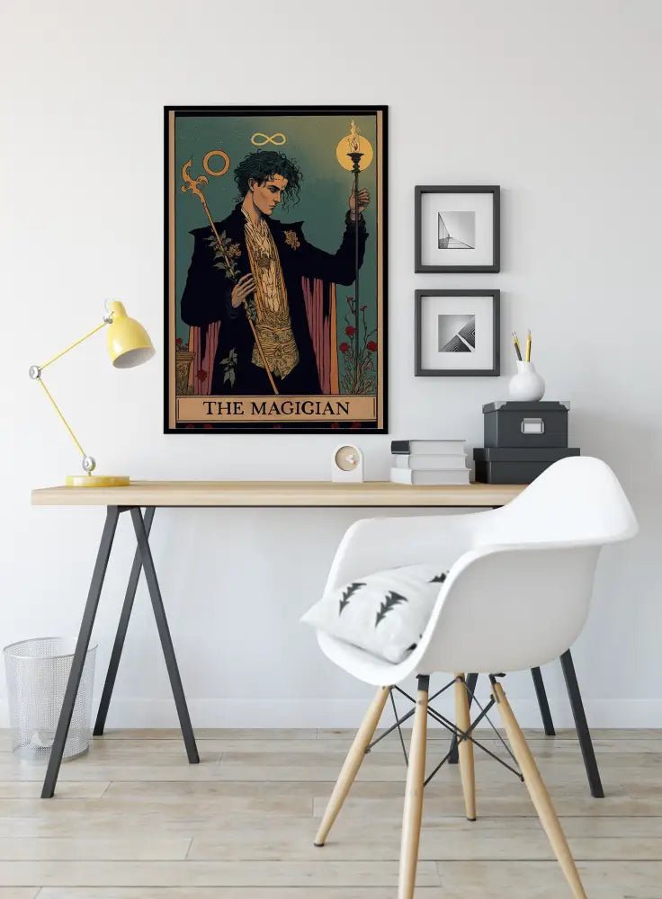 The Magician Tarot Card Print No Frame Art Poster For Elegant Wall Decor And Collectors Edition by My Store