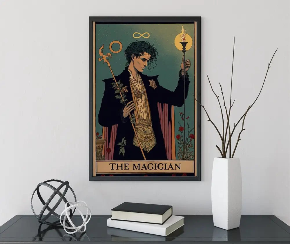 The Magician Tarot Card Print No Frame Art Poster For Elegant Wall Decor And Collectors Edition by My Store