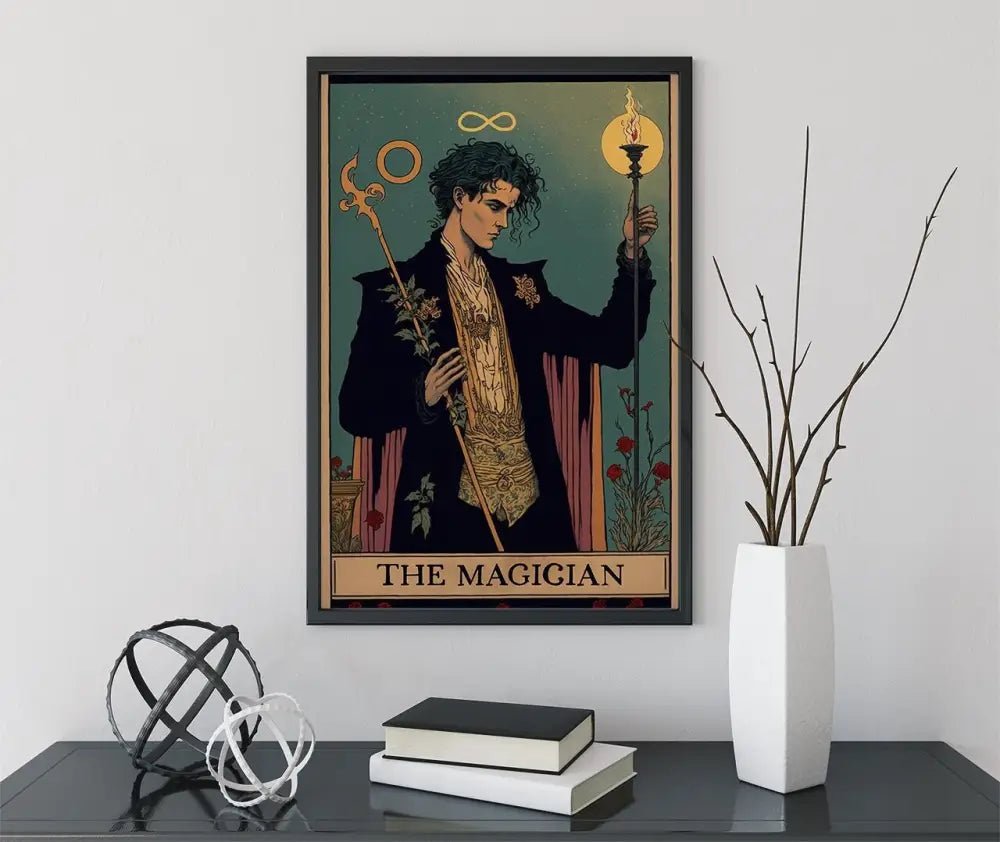 The Magician Tarot Card Print No Frame Art Poster For Elegant Wall Decor And Collectors Edition by My Store