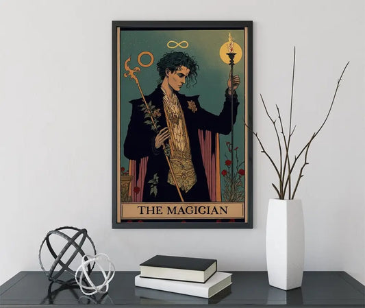 The Magician Tarot Card Print No Frame Art Poster For Elegant Wall Decor And Collectors Edition by My Store