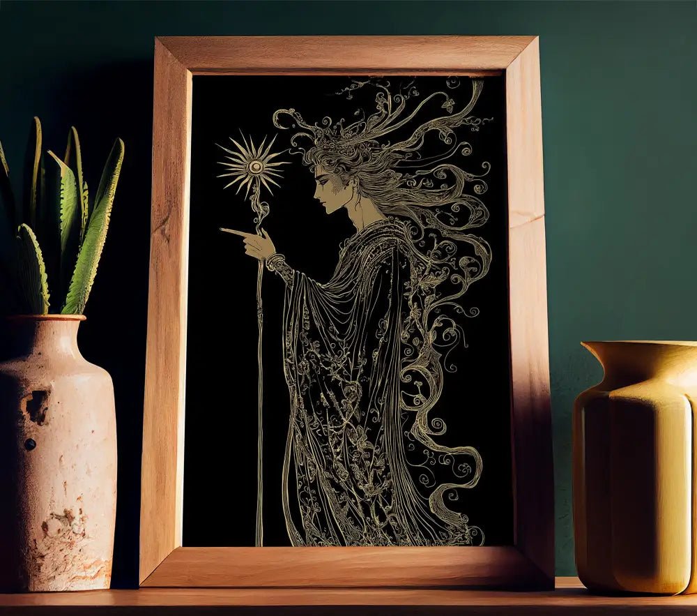 The Magician Tarot Card Print No Frame by My Store