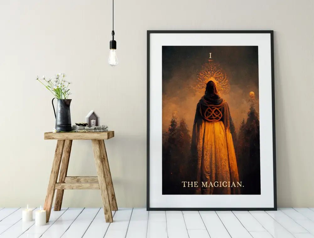 The Magician Tarot Card Print Poster Without Frame for Sophisticated Tarot Wall Art and Decor by My Store