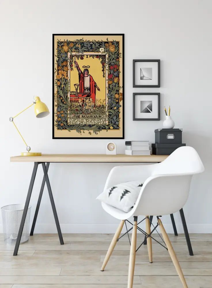 The Magician Tarot Card Print Wall Art by Pamela Colman Smith Major Arcana Poster by My Store