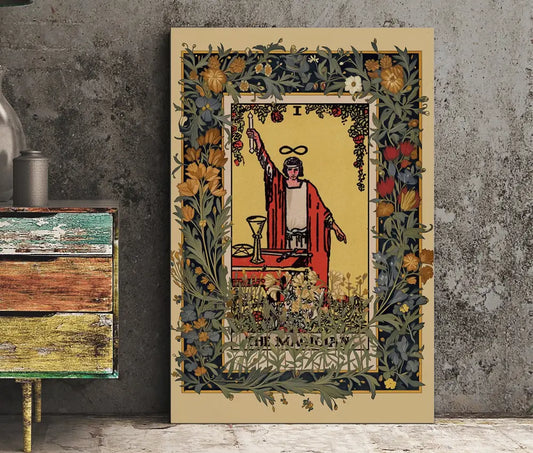 The Magician Tarot Card Print Wall Art by Pamela Colman Smith Major Arcana Poster by My Store