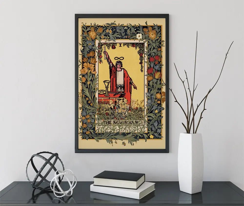 The Magician Tarot Card Print Wall Art by Pamela Colman Smith Major Arcana Poster by My Store