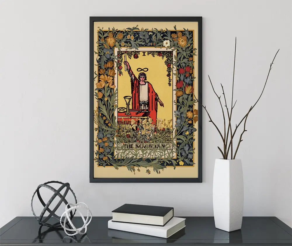 The Magician Tarot Card Print Wall Art by Pamela Colman Smith Major Arcana Poster by My Store