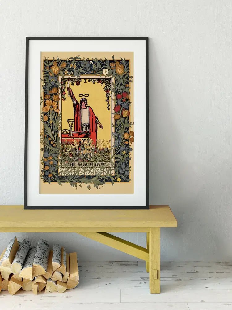 The Magician Tarot Card Print Wall Art by Pamela Colman Smith Major Arcana Poster by My Store