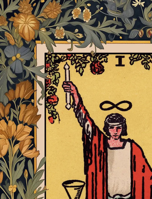 The Magician Tarot Card Print Wall Art by Pamela Colman Smith Major Arcana Poster by My Store