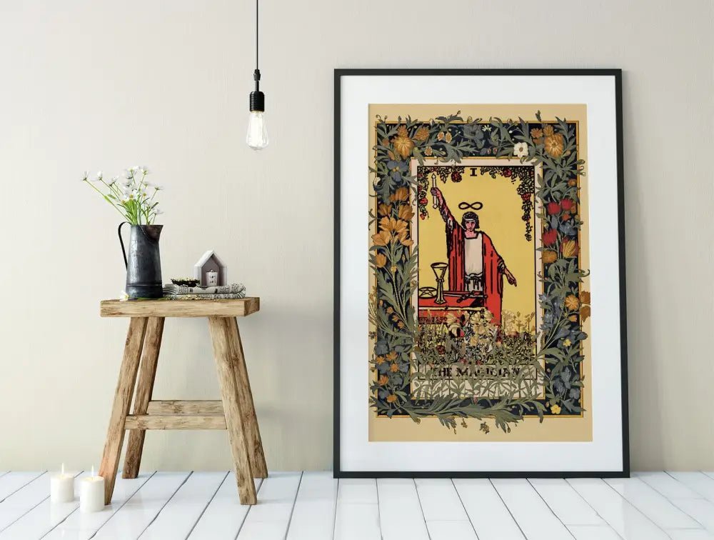 The Magician Tarot Card Print Wall Art by Pamela Colman Smith Major Arcana Poster by My Store