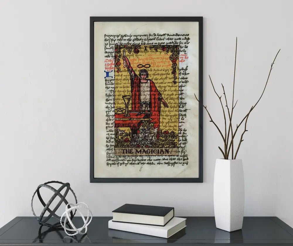 The Magician Tarot Card Print Wall Art Gift For Spiritual Decor And Collectors Edition by My Store