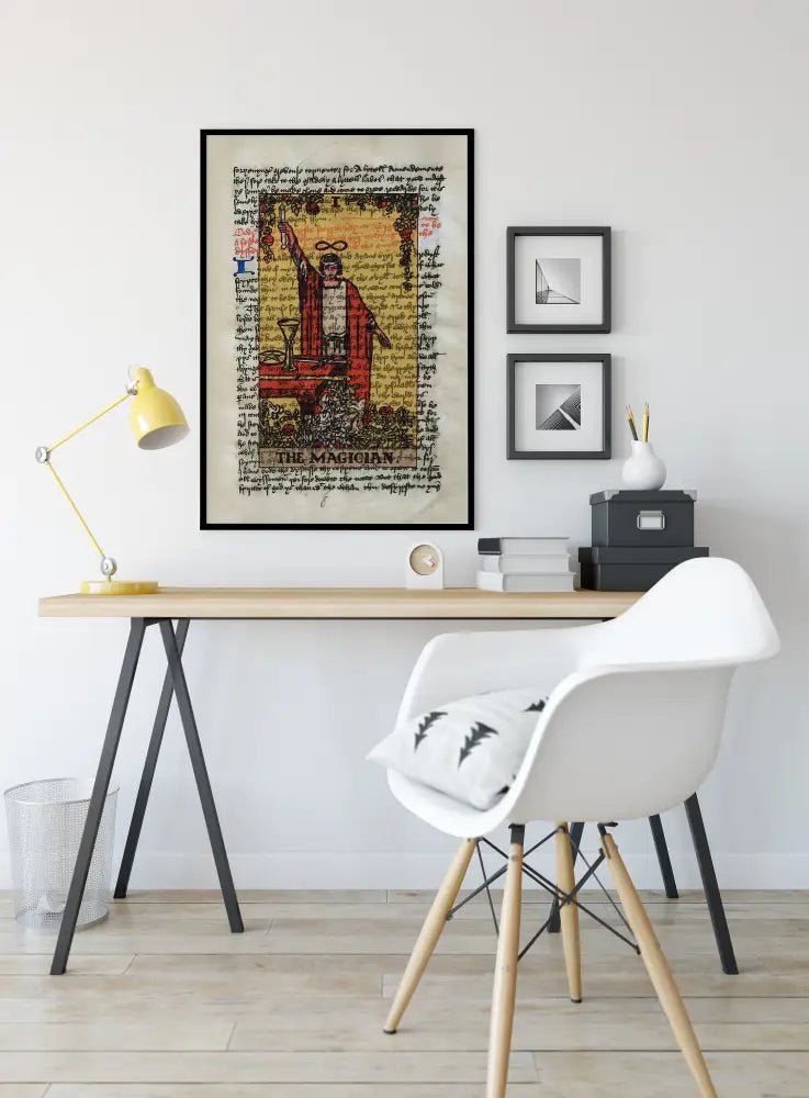 The Magician Tarot Card Print Wall Art Gift For Spiritual Decor And Collectors Edition by My Store