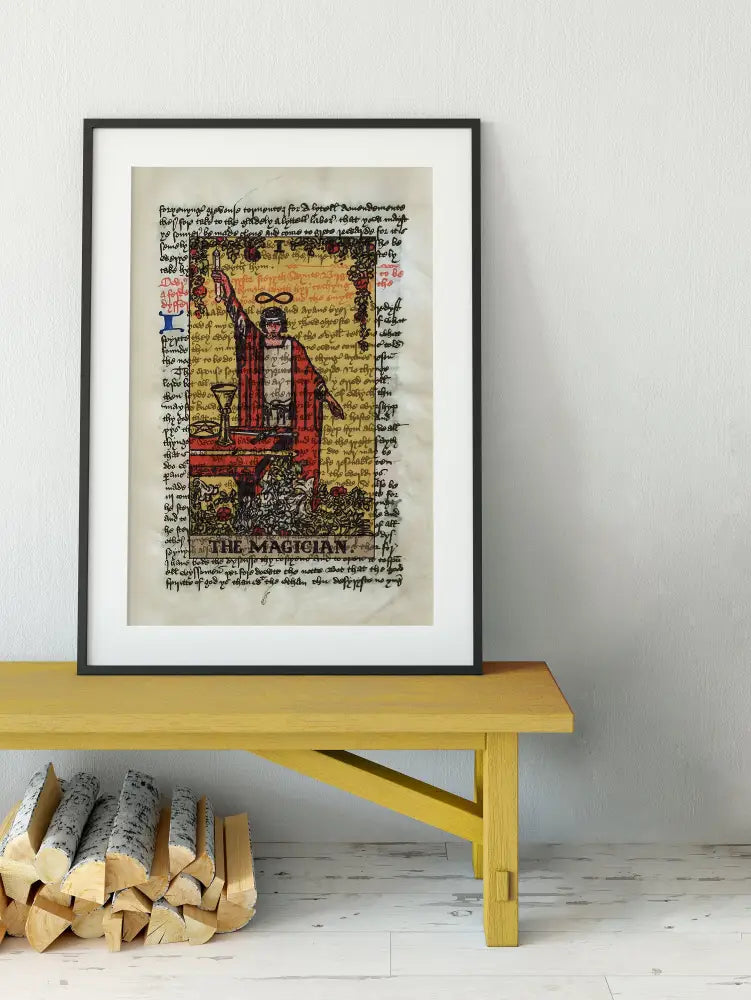 The Magician Tarot Card Print Wall Art Gift For Spiritual Decor And Collectors Edition by My Store