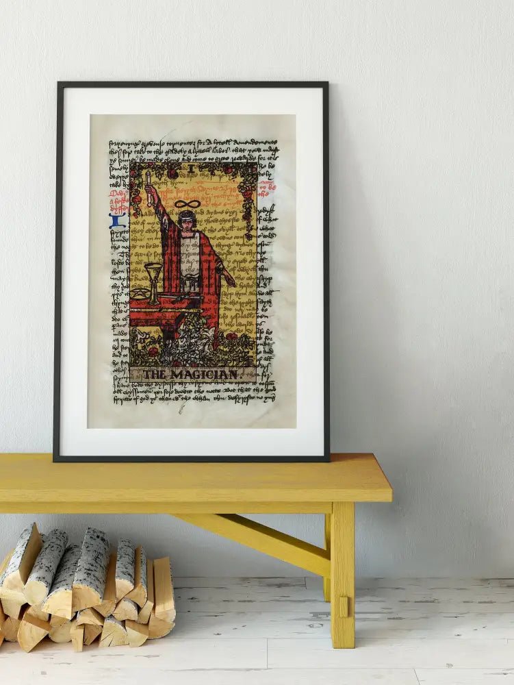 The Magician Tarot Card Print Wall Art Gift For Spiritual Decor And Collectors Edition by My Store