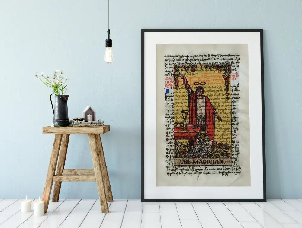 The Magician Tarot Card Print Wall Art Gift For Spiritual Decor And Collectors Edition by My Store