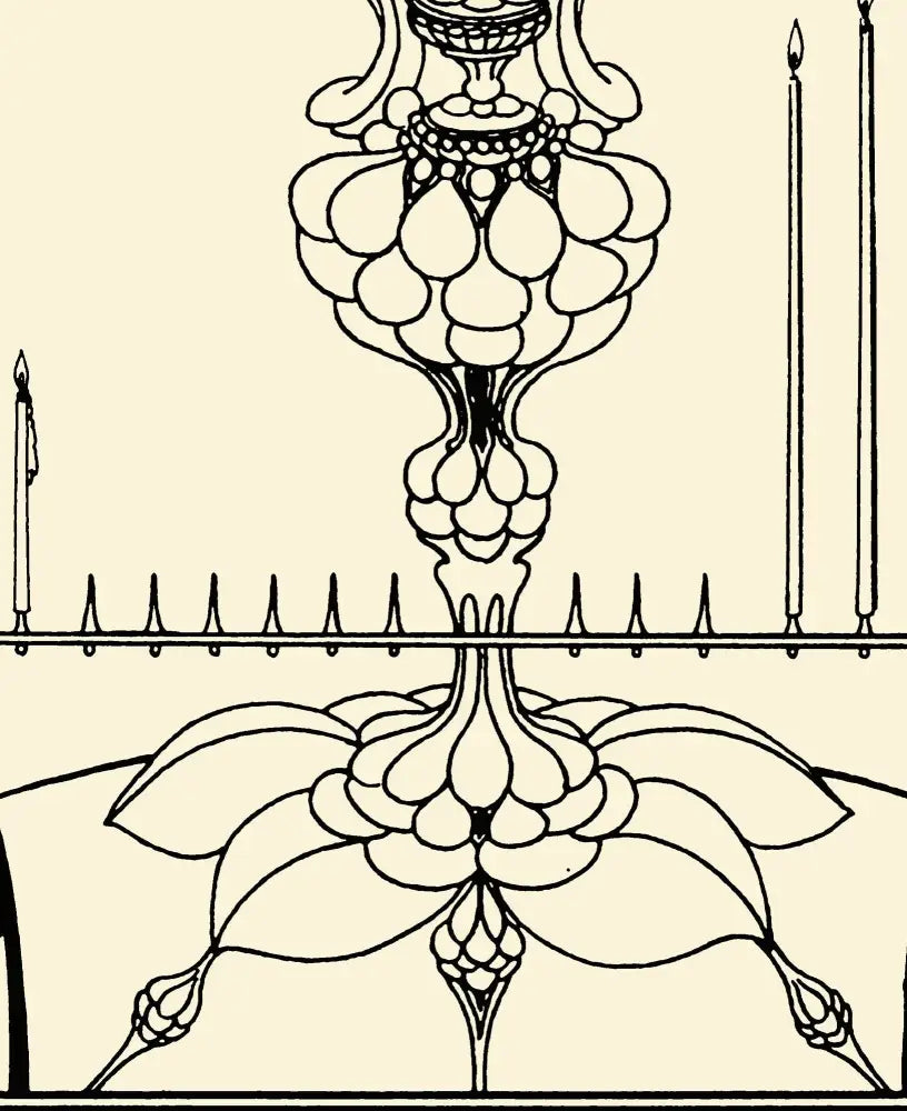 The Mirror of Love by Aubrey Beardsley Art Nouveau Print No Frame Poster Artwork for Elegant Rooms by My Store