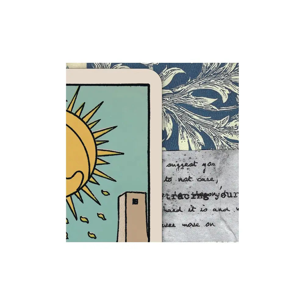 The Moon Collage - Tarot Card Print: The Moon, Vintage Art Poster