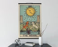 The Moon Tarot Card Canvas Wall Hanging Tapestry Rider Waite Print by My Store