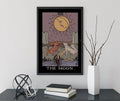 The Moon Tarot Card Print Darker Colorway Poster No Frame by My Store