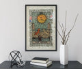 The Moon Tarot Card Print No Frame Wall Art by My Store