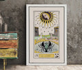 The Moon Tarot Card Print Oswald Wirth Poster No Frame Limited Edition Wall Art For Tarot Lovers And Collectors by My Store