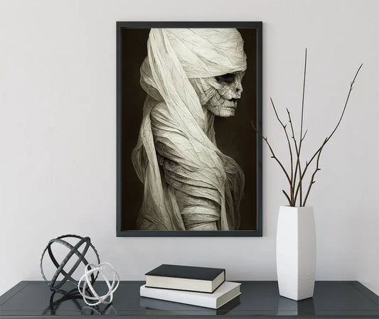 The Mummy Print Unframed Classic Monsters Halloween Art No Frame Poster For Spooky Home Decor by My Store