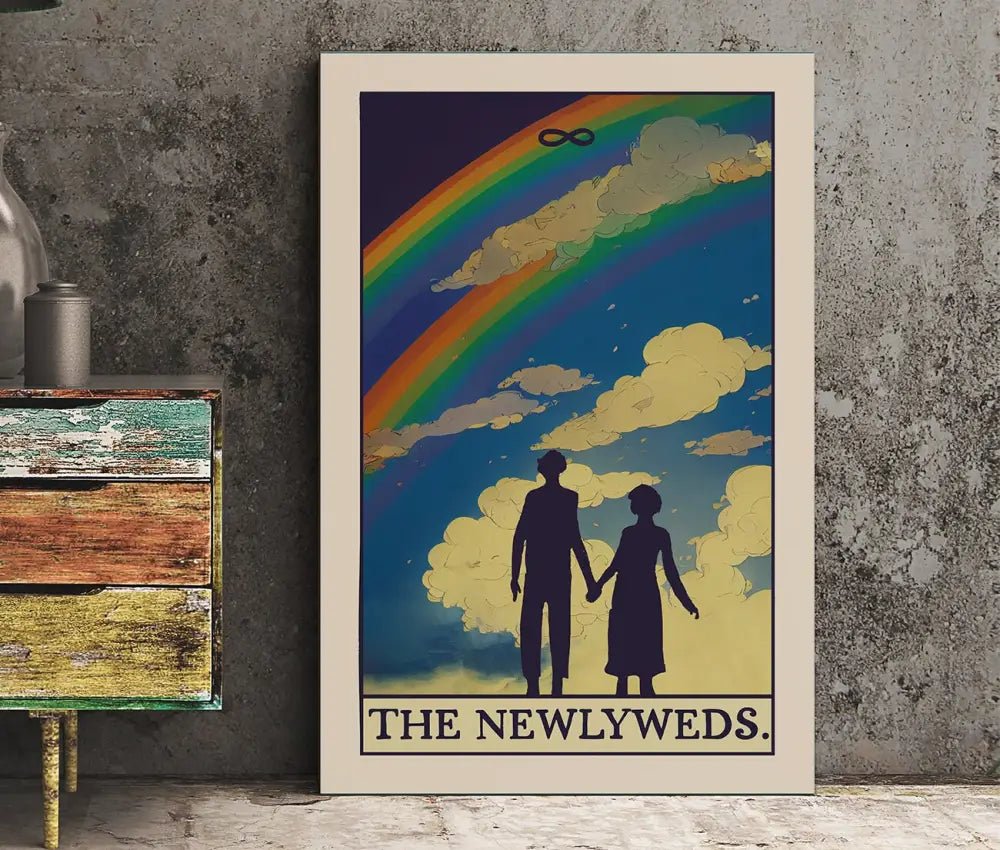 The Newlyweds Tarot Card Print Poster No Frame by My Store