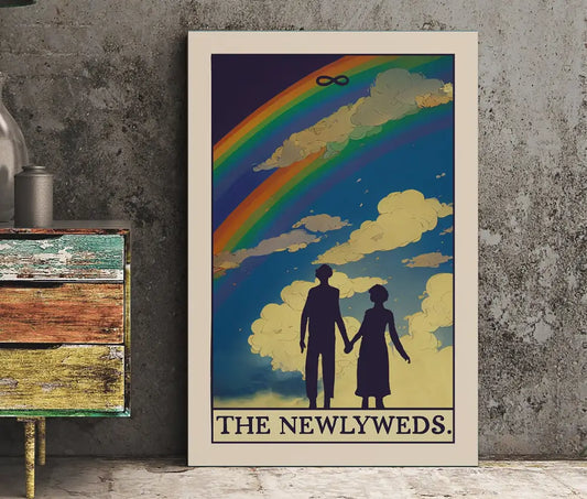 The Newlyweds Tarot Card Print Poster No Frame by My Store