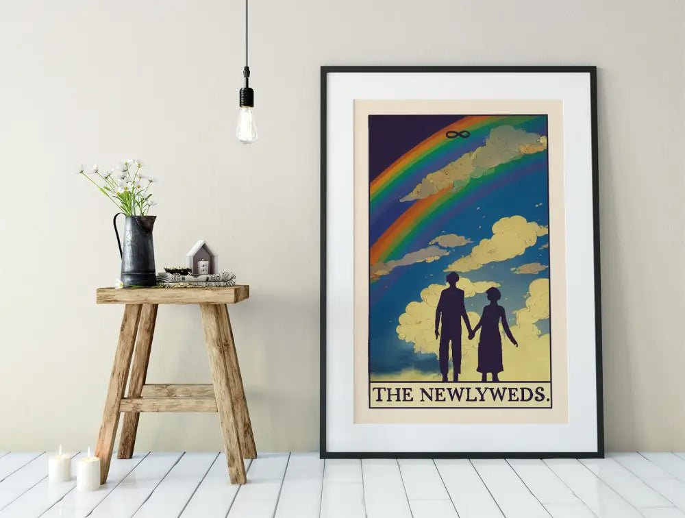The Newlyweds Tarot Card Print Poster No Frame by My Store