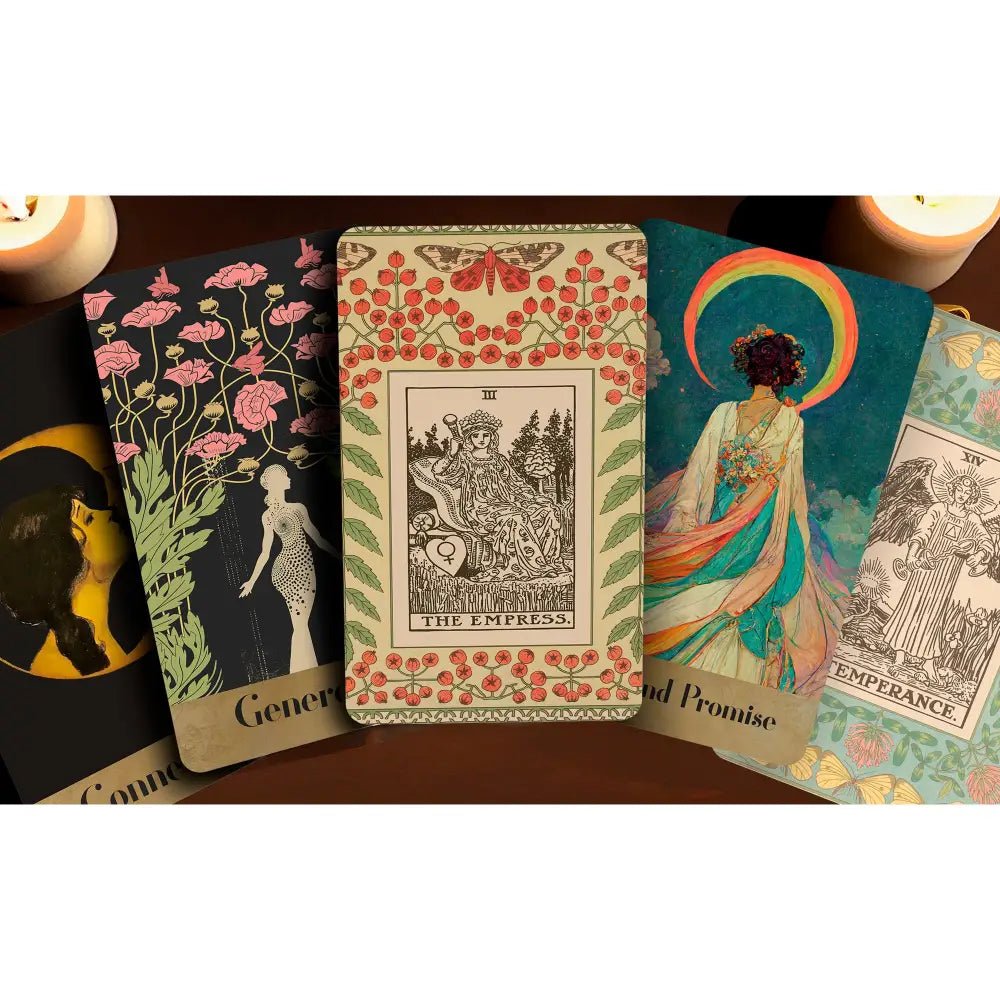 The Nouveau Goddess Oracle and Major Arcana Cards, Tarot Deck (Guidebook PDF) - DesignBohemian