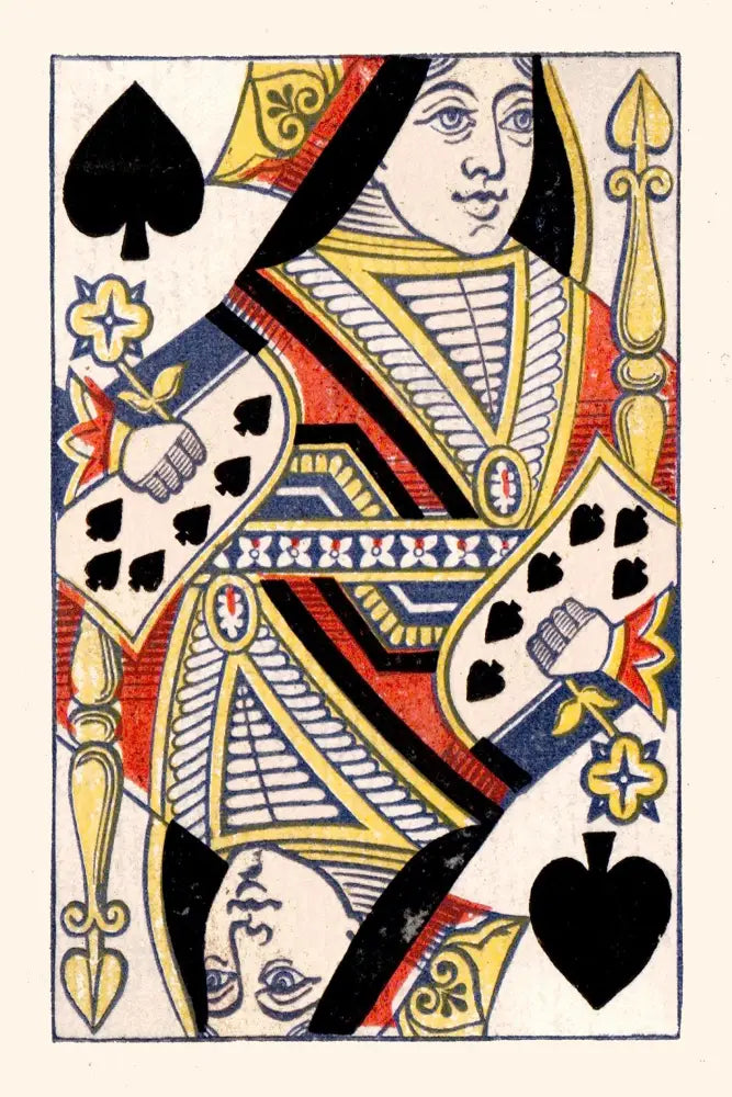 The Queen Of Spades Poster 1867 No Frame Art Print Elegant Vintage Wall Decor Museum Quality by My Store