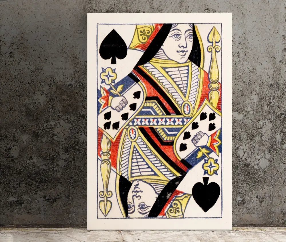 The Queen Of Spades Poster 1867 No Frame Art Print Elegant Vintage Wall Decor Museum Quality by My Store