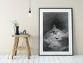 The Raven by Gustave Doré Black and White Poster No Frame by My Store