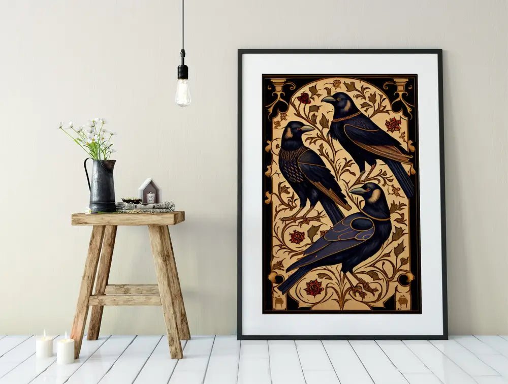 The Ravens Poster No Frame AI Enhanced Artwork For Elegant Living Spaces With Original Prompts by My Store
