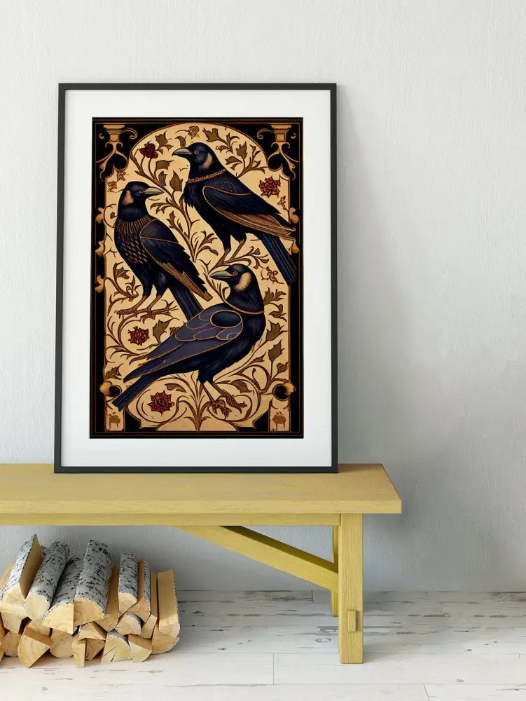 The Ravens Poster No Frame AI Enhanced Artwork For Elegant Living Spaces With Original Prompts by My Store