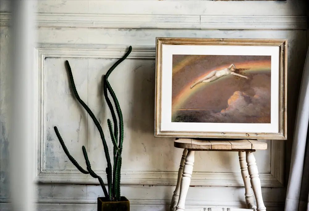 The Spirit Of The Rainbow Feminine Art Print On Premium Archival Matte Paper By Henry Mosler by DesignBohemian