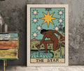 The Star Tarot Card Print Black Woman Poster No Frame Elegant Wall Art For Spiritual Decor by My Store