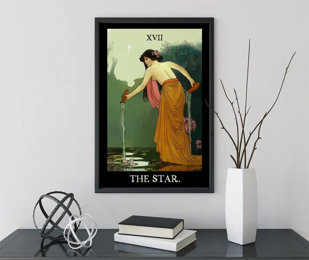 The Star Tarot Card Print From The Green Menagerie Tarot Limited Edition Fine Art Giclee by My Store