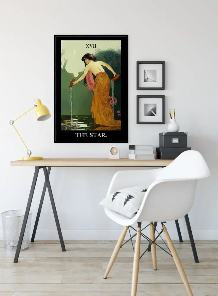 The Star Tarot Card Print From The Green Menagerie Tarot Limited Edition Fine Art Giclee by My Store