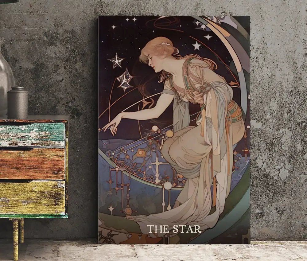 The Star Tarot Card Print No Frame by My Store