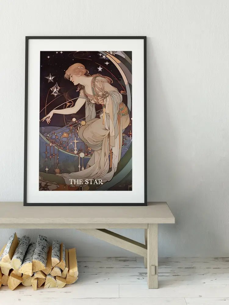 The Star Tarot Card Print No Frame by My Store