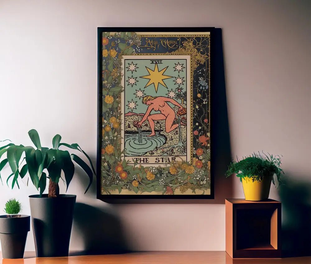 The Star Tarot Card Print Sacred Garden Poster No Frame by My Store