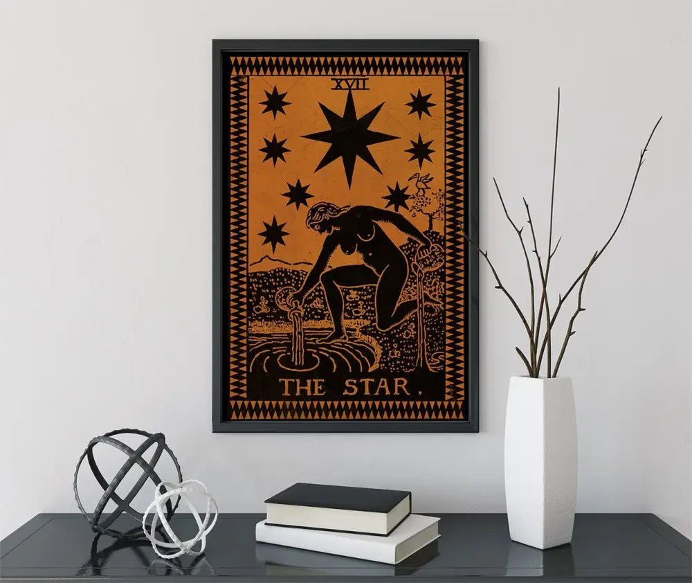 The Star Tarot Card Terracotta Poster Print No Frame Wall Art For Mystic Home Decor by My Store