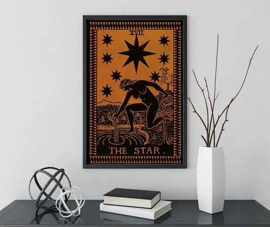 The Star Tarot Card Terracotta Poster Print No Frame Wall Art For Mystic Home Decor by My Store