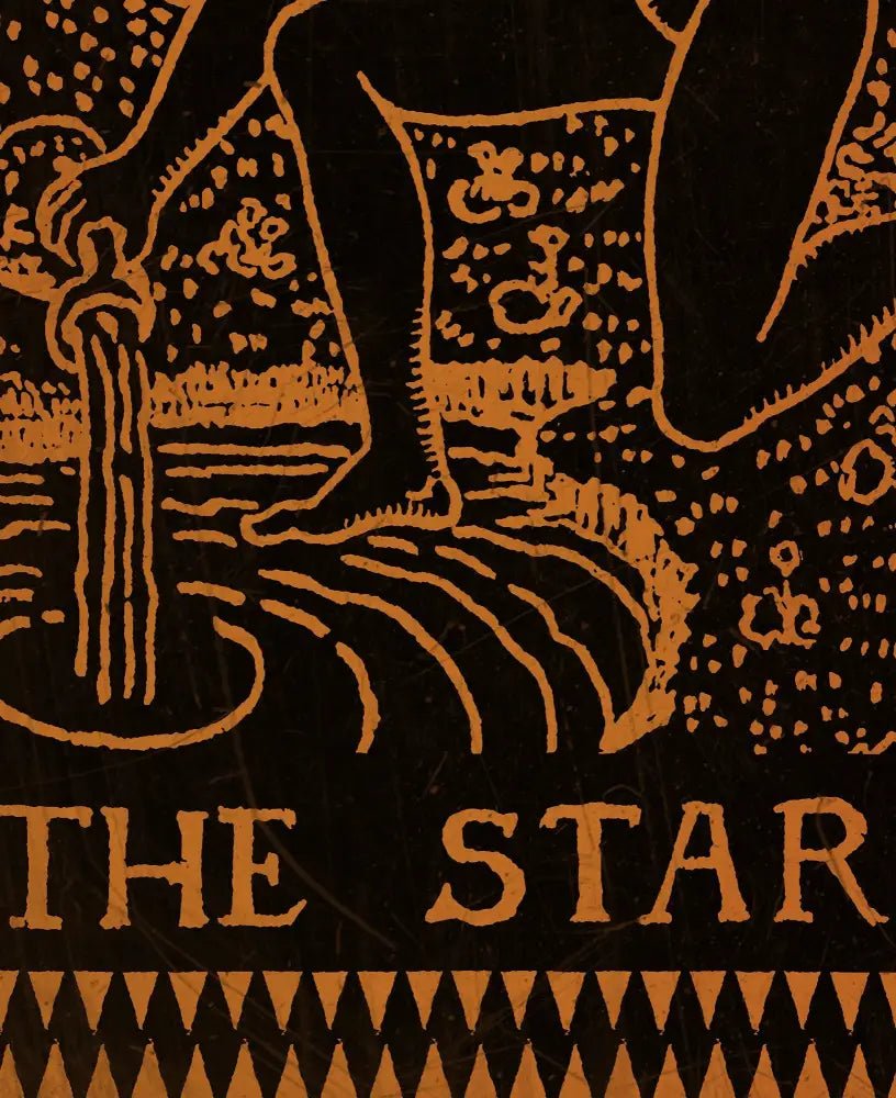 The Star Tarot Card Terracotta Poster Print No Frame Wall Art For Mystic Home Decor by My Store