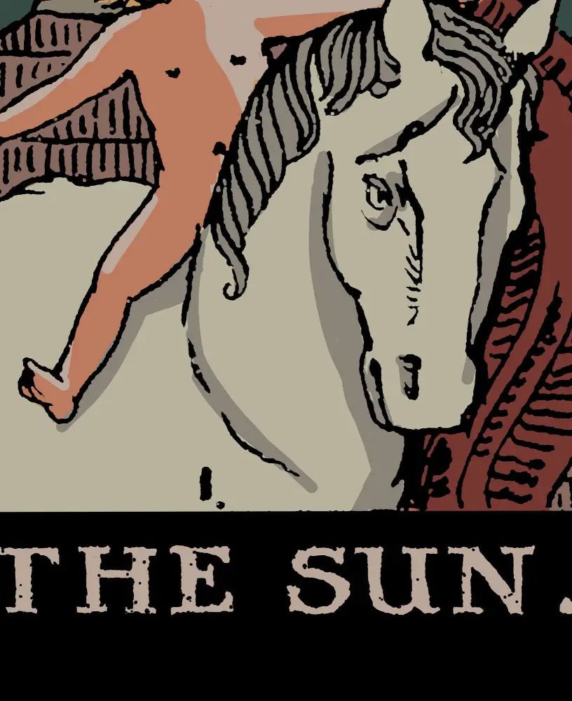 The Sun Tarot Card Print Darker Colors Poster No Frame Wall Art For Positive Energy by My Store